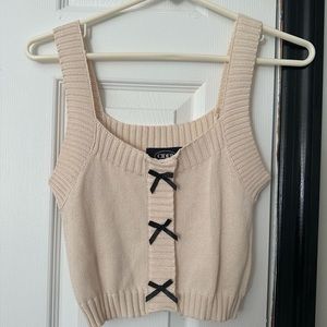 Cider Knit Tank with Bows